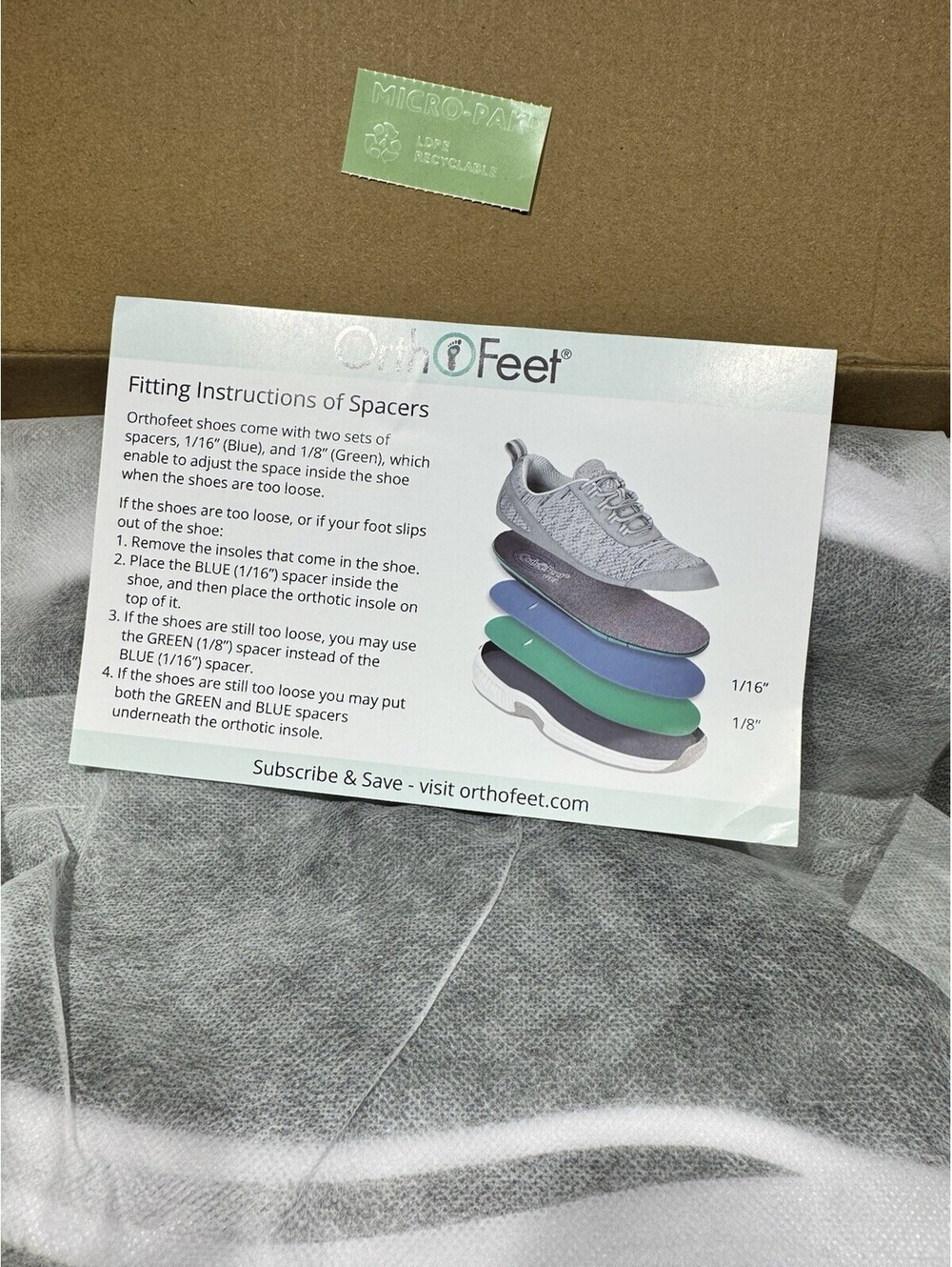 Orthofeet Tilos With Inserts - Men’s Size 11 - Regular Width - Brand New In Box! - Picture 7 of 9